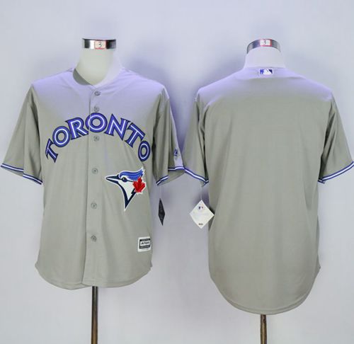 Blue Jays Blank Grey New Cool Base Stitched MLB Jersey - Click Image to Close